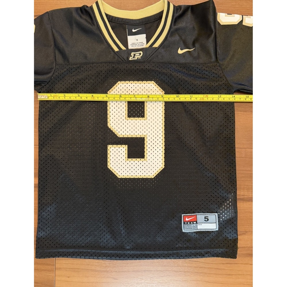 Purdue Boilermakers Nike Football Team Jersey 9 Black NCAA Kids Size 5 - Picture 7 of 8